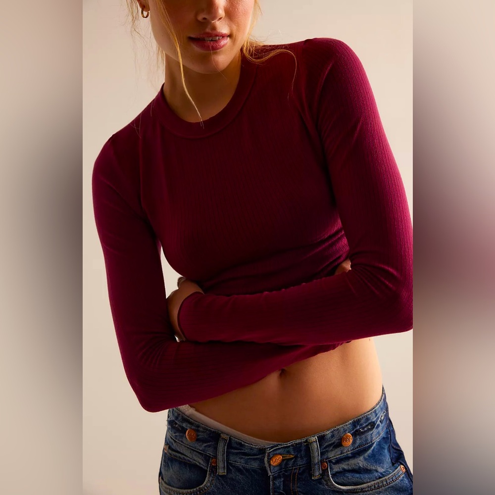 Free People Intimately So Soft Seamless Modal Long Sleeve